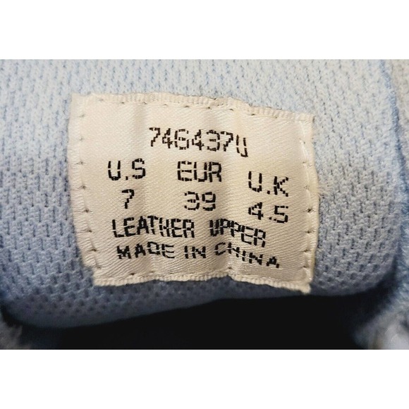 Vtg FUBU Collection Women’s Quilted Contender Boots POWDER BLUE 7M Construction - Picture 11 of 12